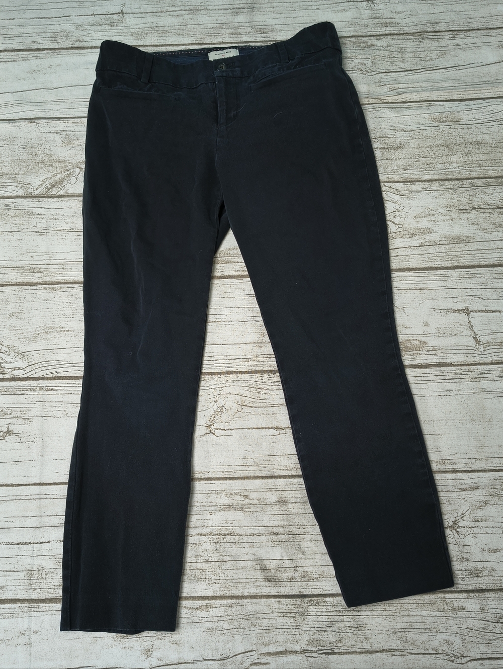 Anthropologie The Essential Slim Crop Black Pants Size Women's 4